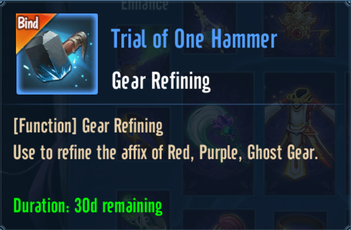 Trial of One Hammer (Item)