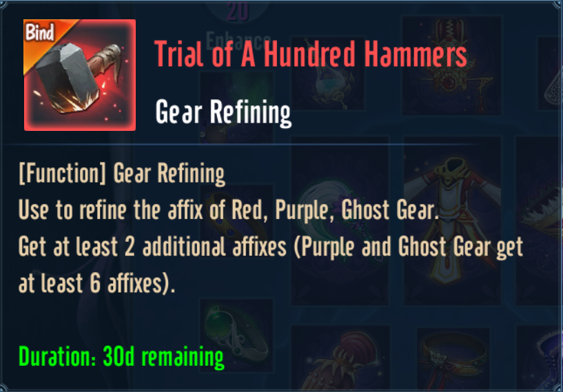Trial of A Hundred Hammers (Item)