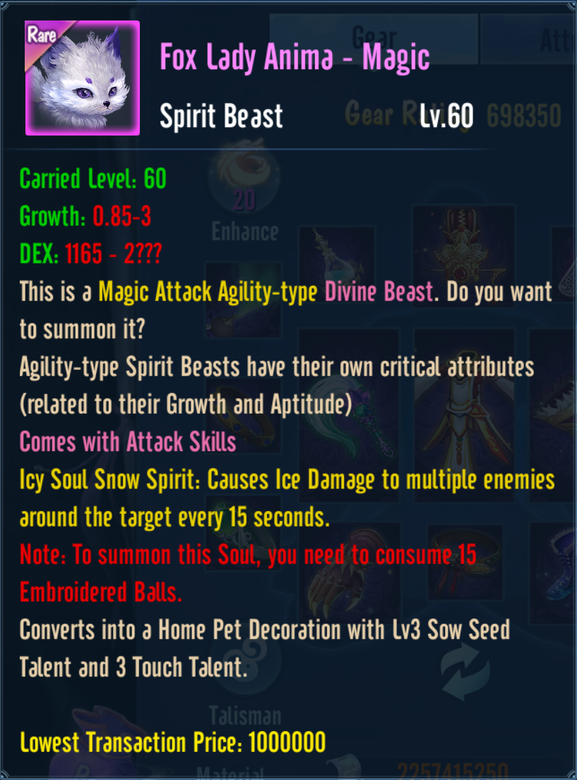 Fox Lady Anima – Magic