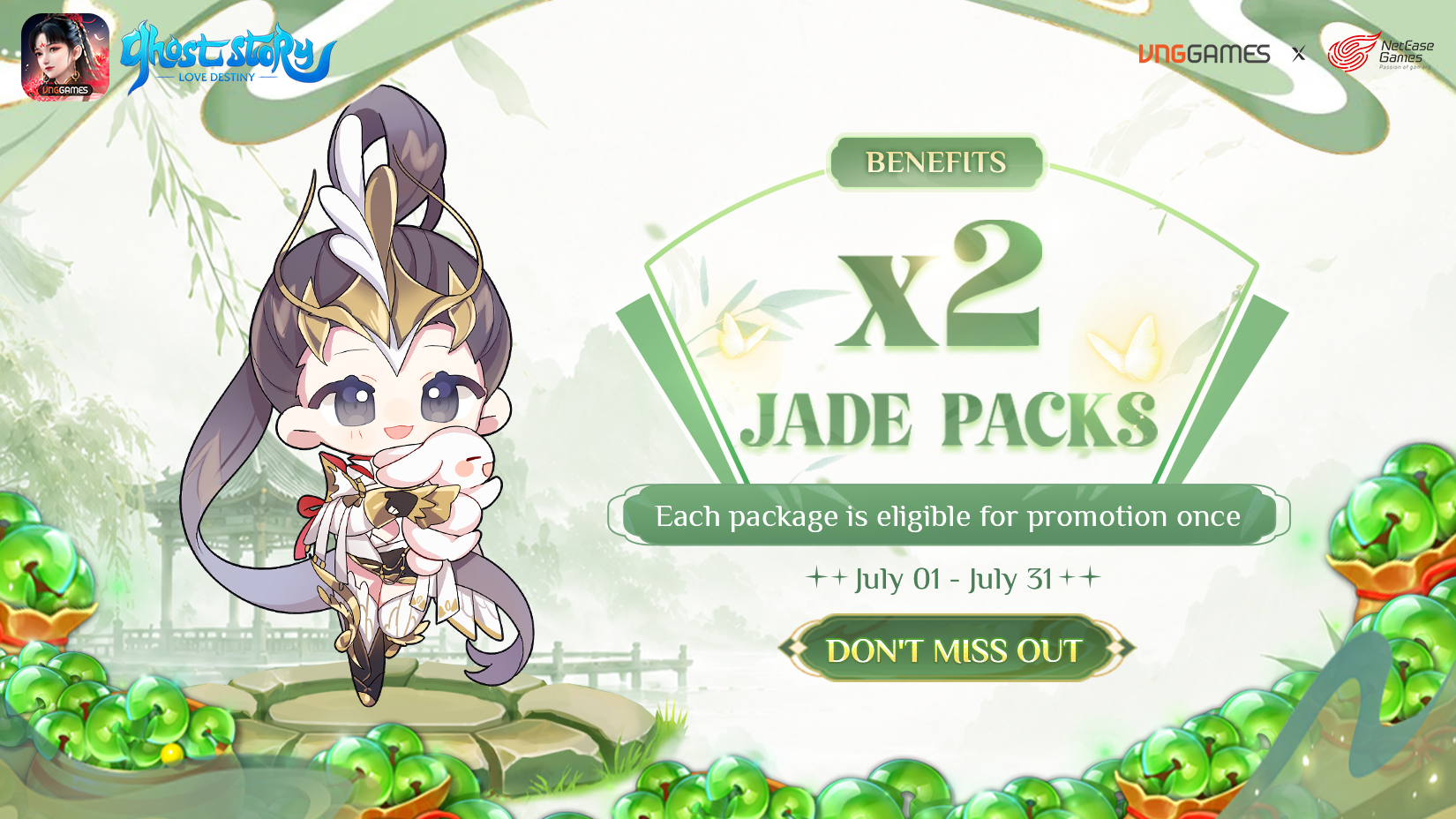 X2 Benefits – Jade Pack | 01 - 31 July