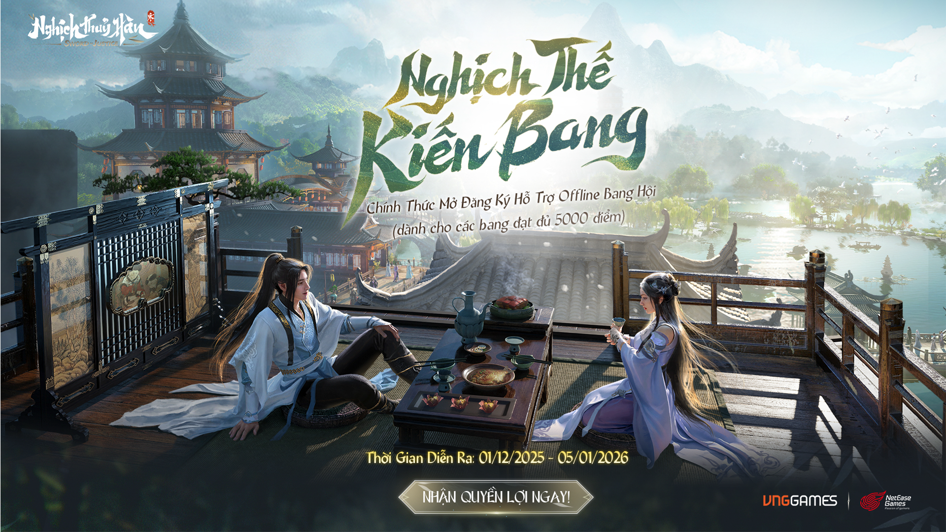  NGHỊCH THẾ KIẾN BANG CHÍNH THỨC MỞ HỖ TRỢ OFFLINE CHO BANG HỘI